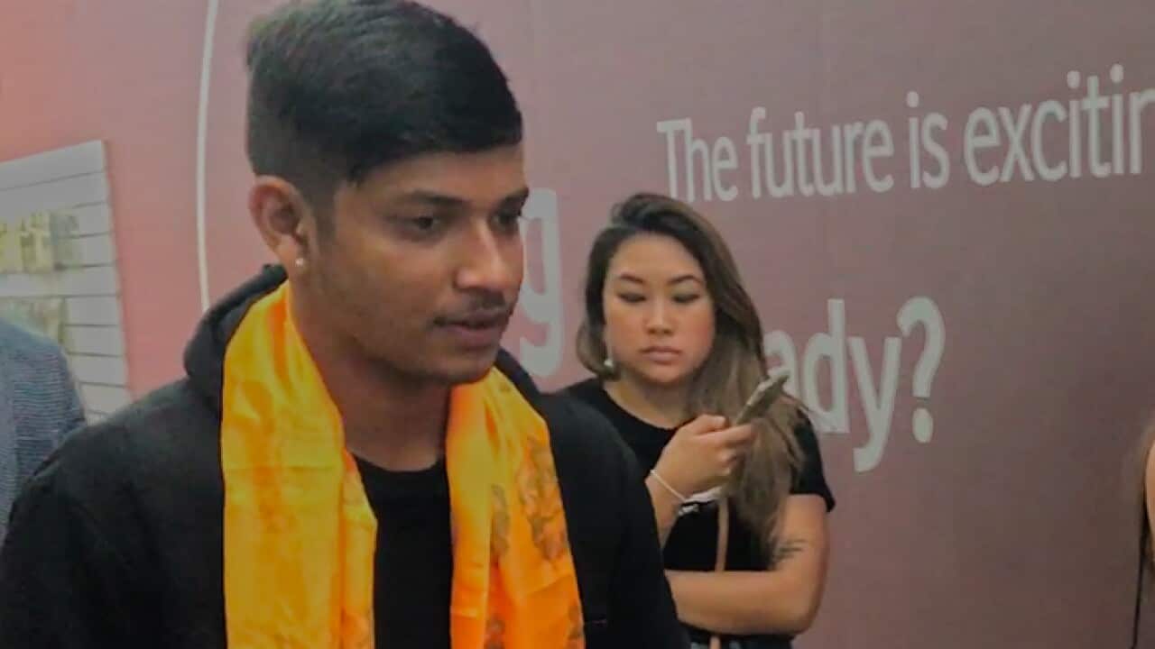 Nepali cricketer Sandeep Lamichhane arrives in Australia