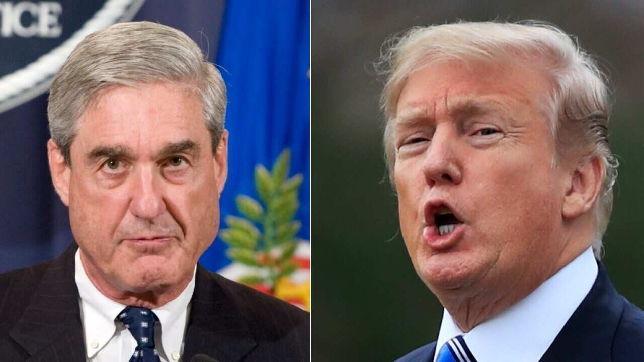 File image of Russia probe Special Counsel Robert Mueller and US President Donald Trump
