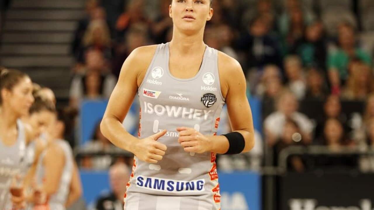Magpies defender Sharni Layton