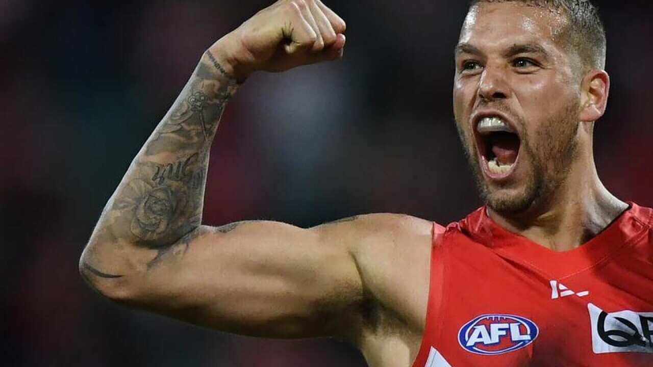 Lance Franklin of the Swans