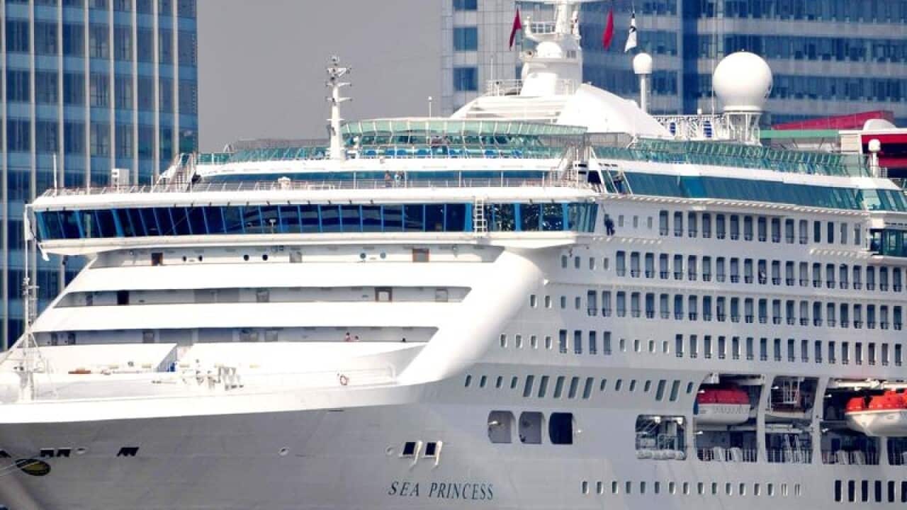 Princess Cruises berths at the Shanghai Port International Terminal.