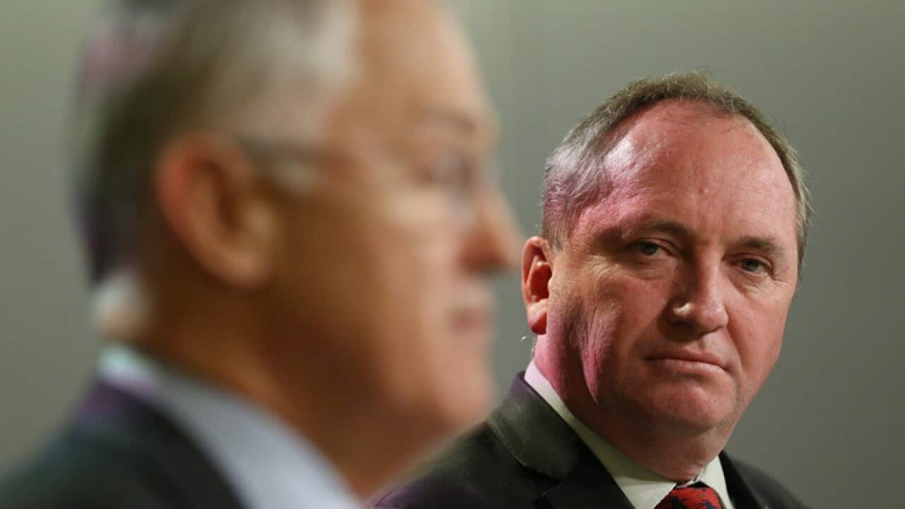 Barnaby Joyce and Malcolm Turnbull