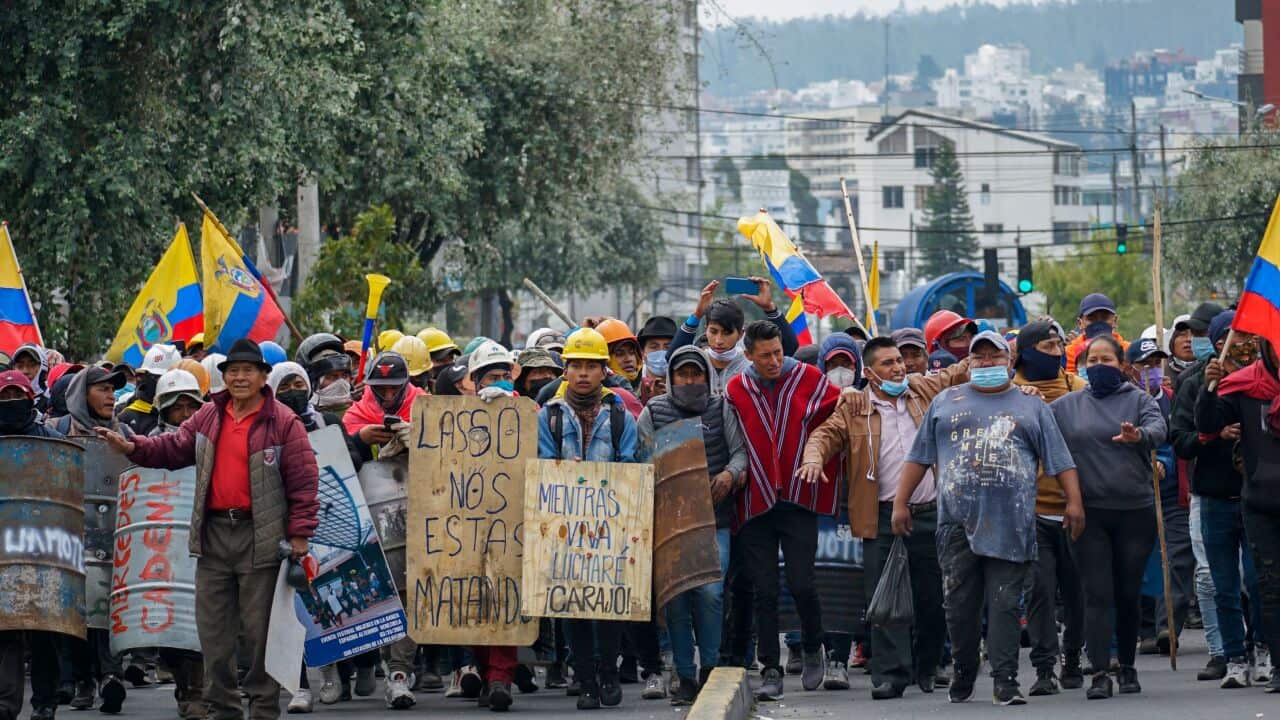 ECUADOR-INDIGENOUS-GOVERNMENT-PROTEST