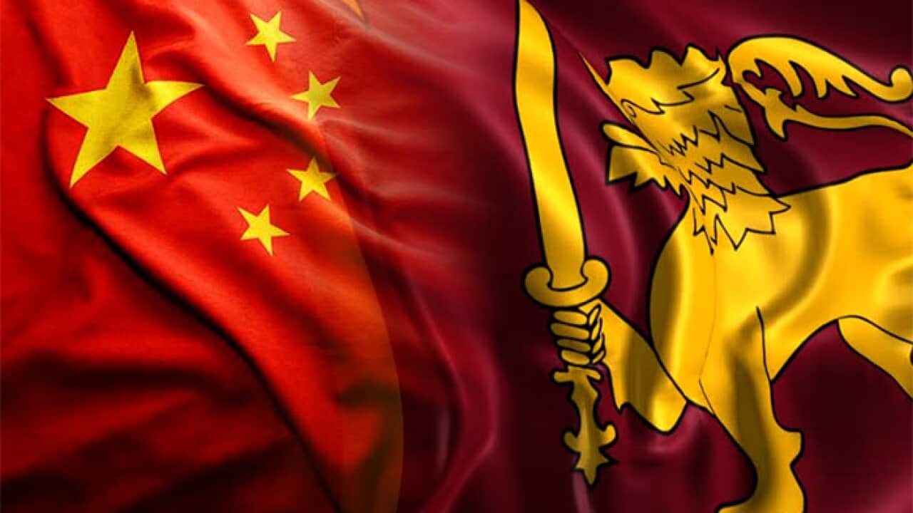 Flags_ Sri Lanka_ China