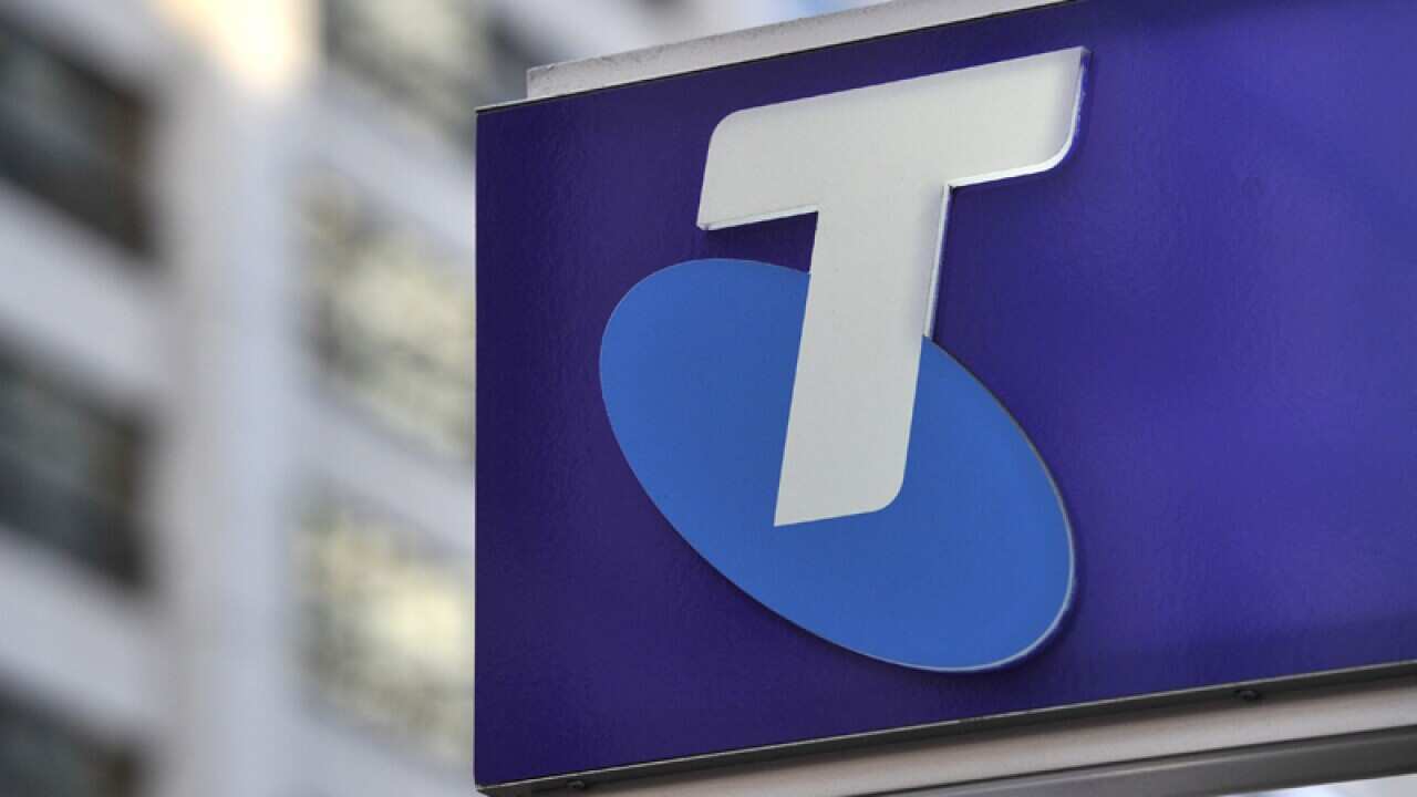 Signage at a Telstra store in Sydney