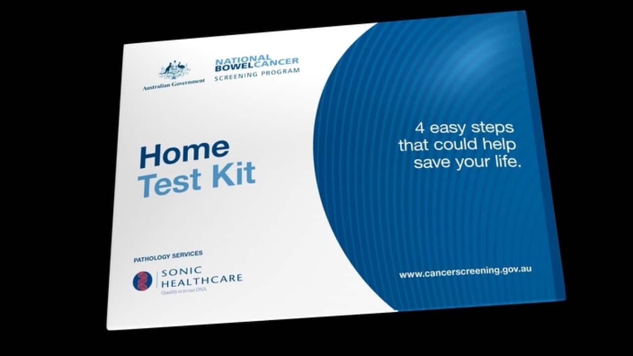 A supplied digital illustration, obtained on Thursday, January 17, 2018, of a home test kit designed to detect bowel cancer.