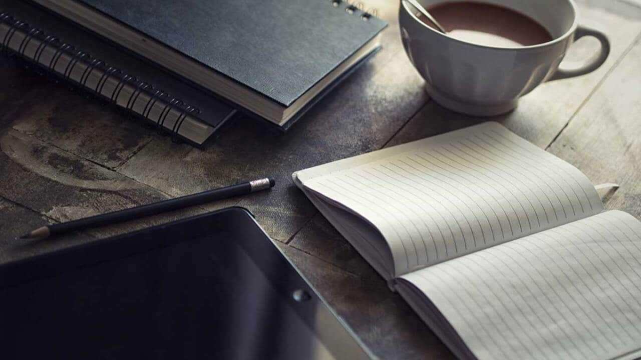 Coffee or tea and book