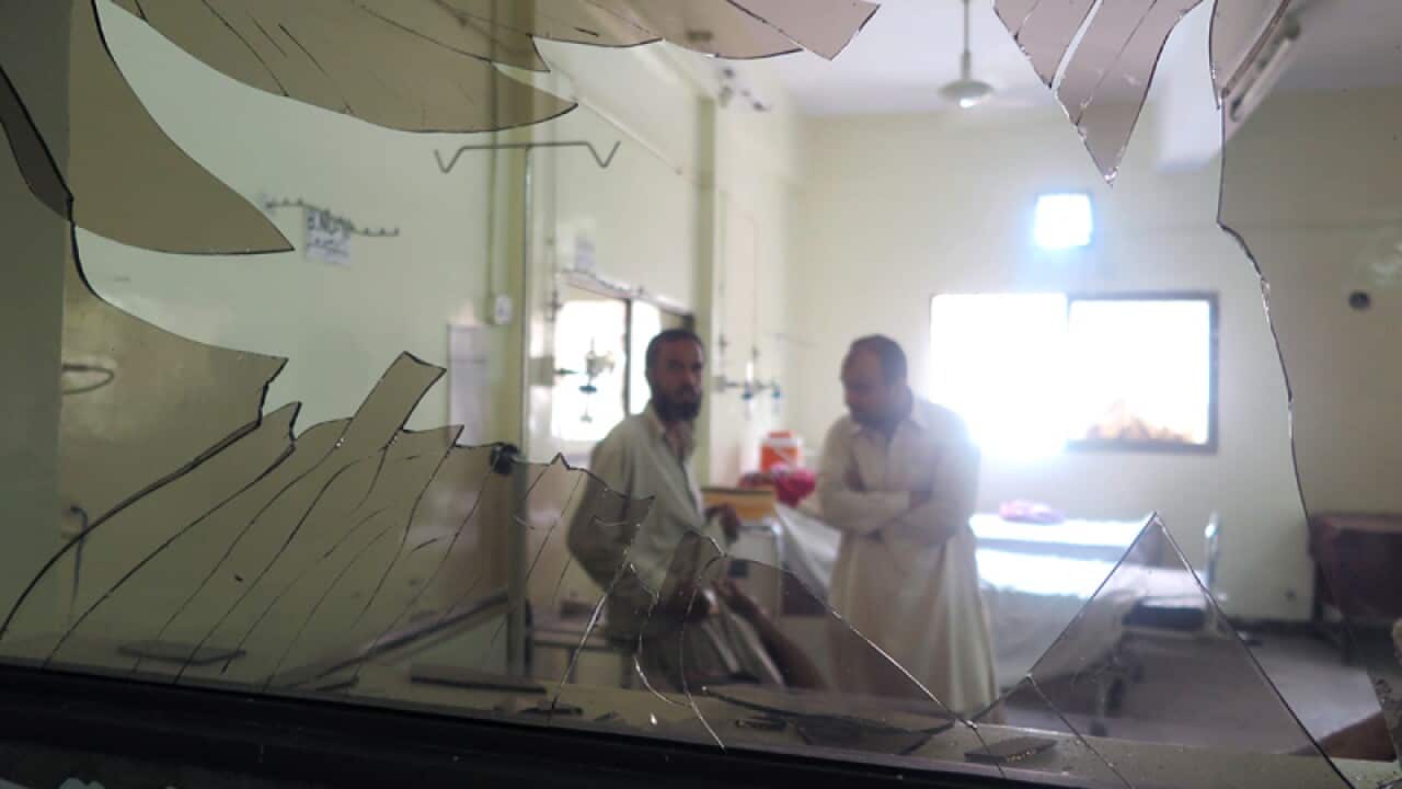 The hospital following a bomb blast in restive Quetta