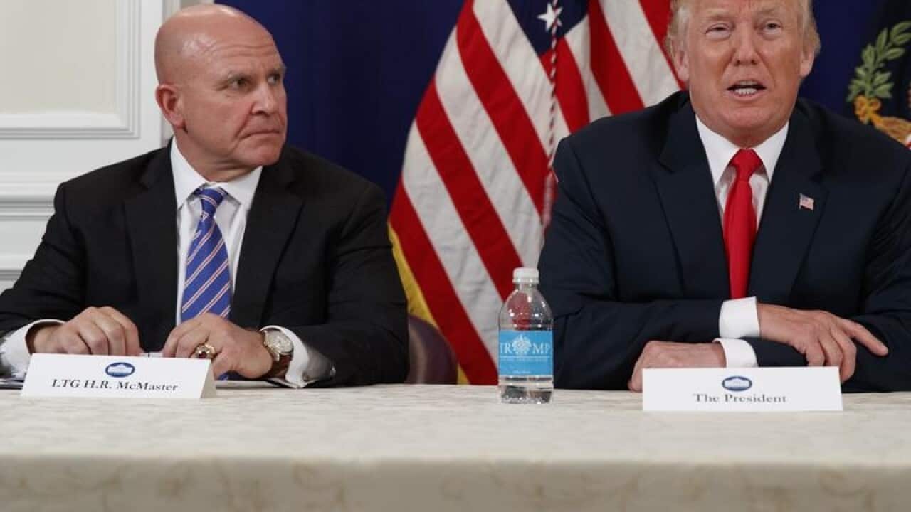 National Security Adviser H.R. McMaster and President Donald Trump