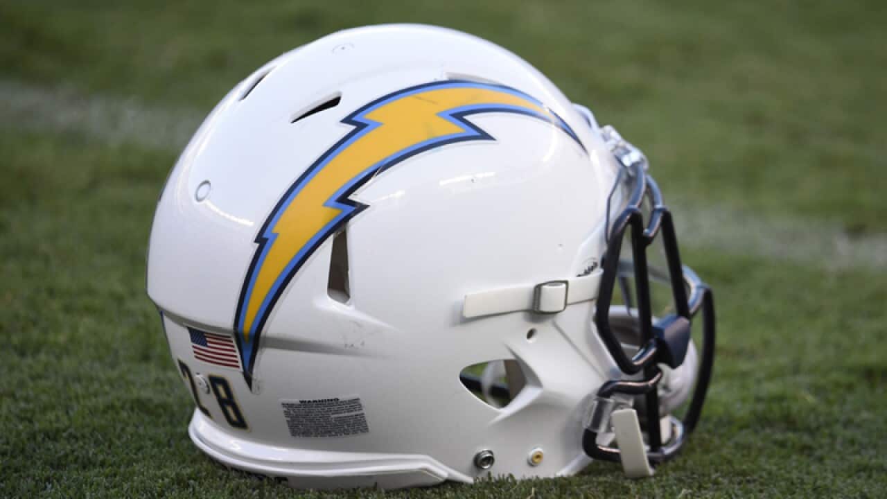 a San Diego Chargers helmet