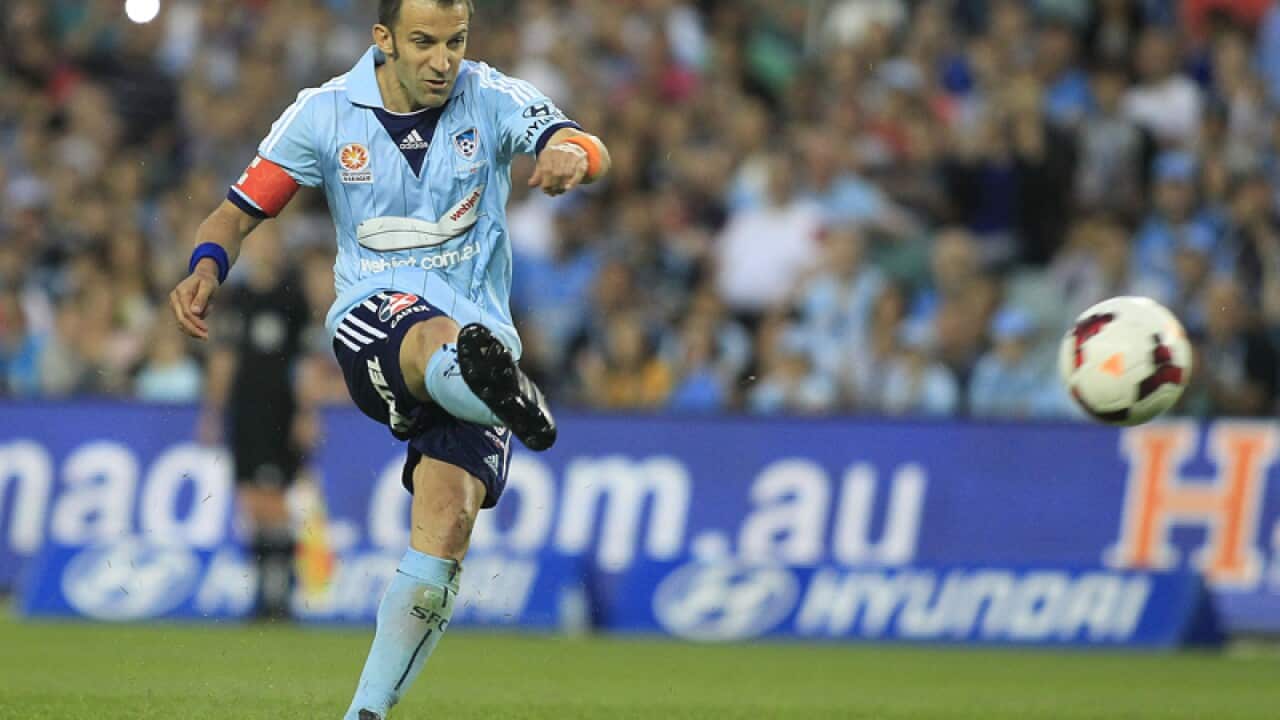 Alessandro Del Piero in action for Sydney FC
