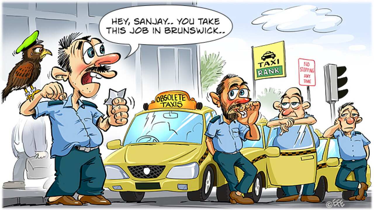 " The archaic taxi sector whinging to no avail.. "