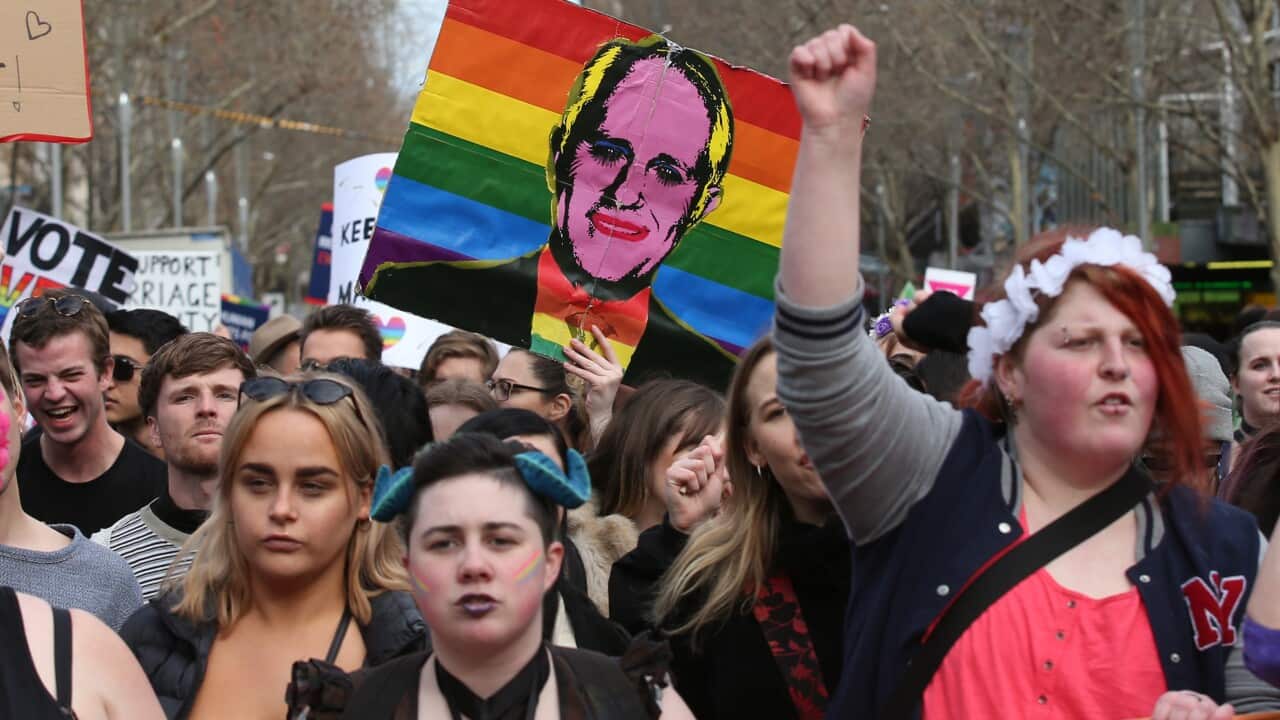 gay rights rally
