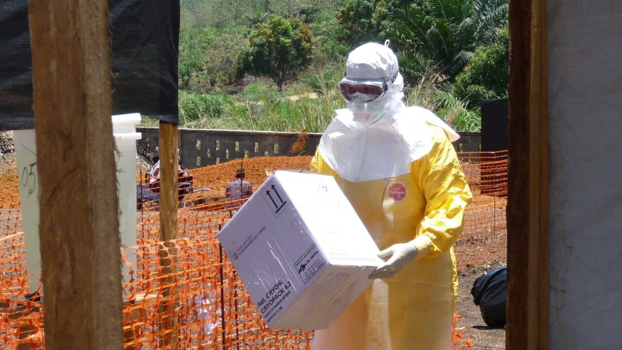The priority of the teams on site is to identify patients with Ebola symptoms and isolate them, while providing high-quality care. (Kjell Gunnar BeraasMédecins Sans Frontières)