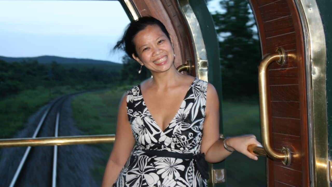 Maida at the Orient Express.