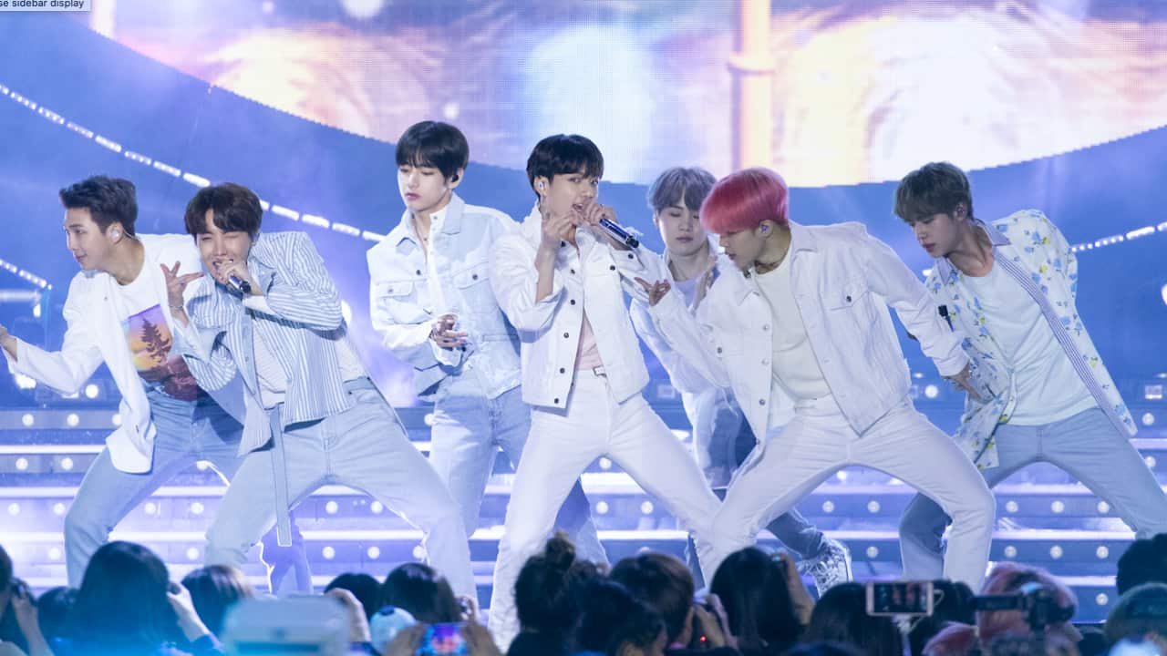 BTS performs in 2019.