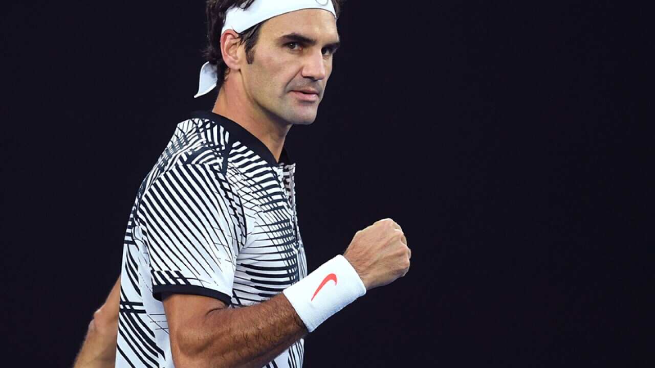Roger Federer of Switzerland