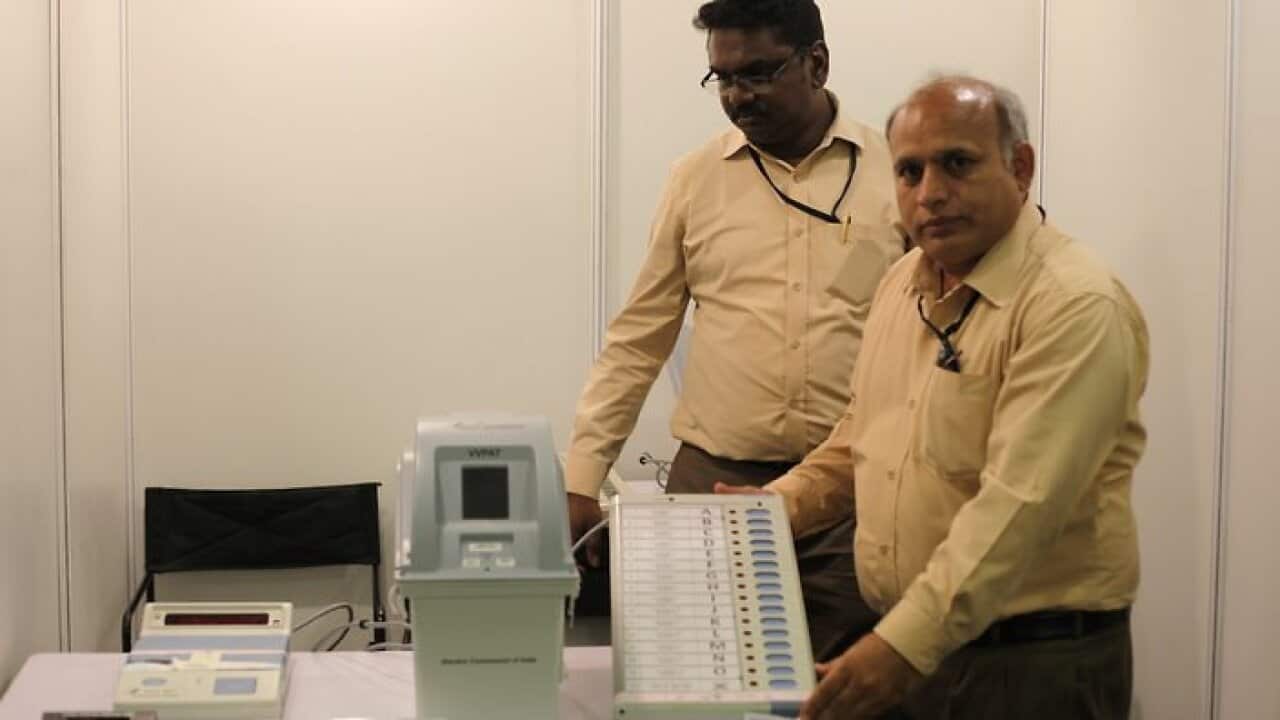 World's largest democracy votes one hundred percent on electronic machines