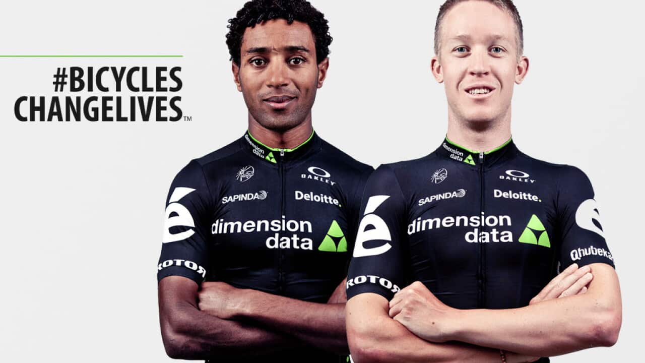 Team Dimension Data for Qhubeka, #bicycleschangelives