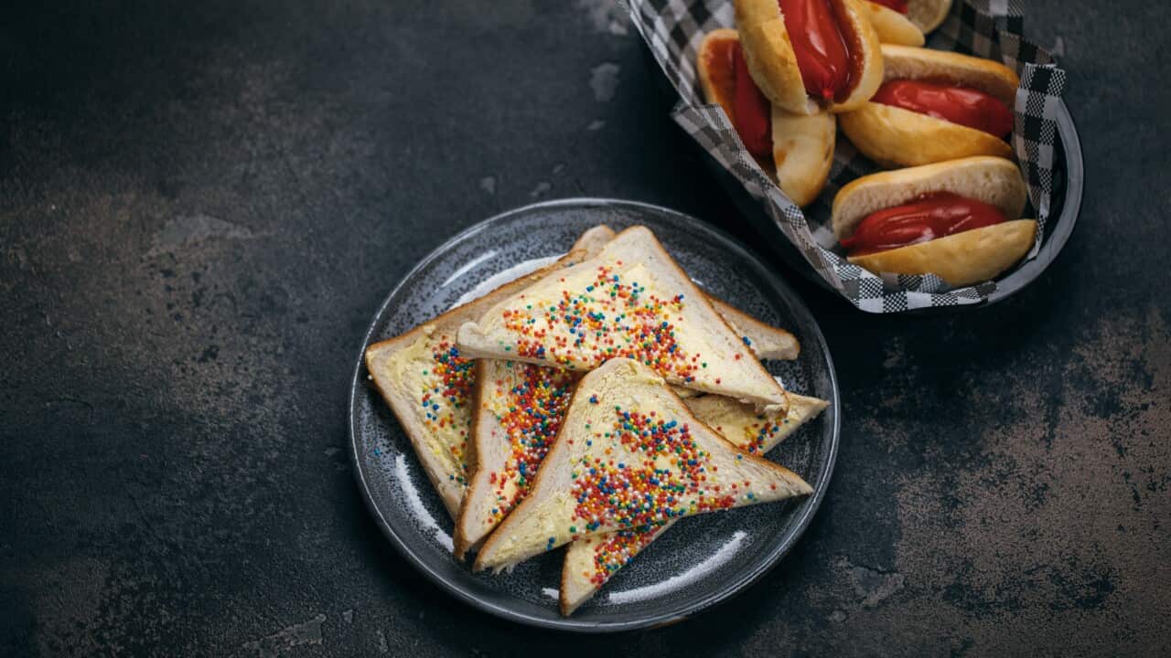 Hot dogs and fairy bread