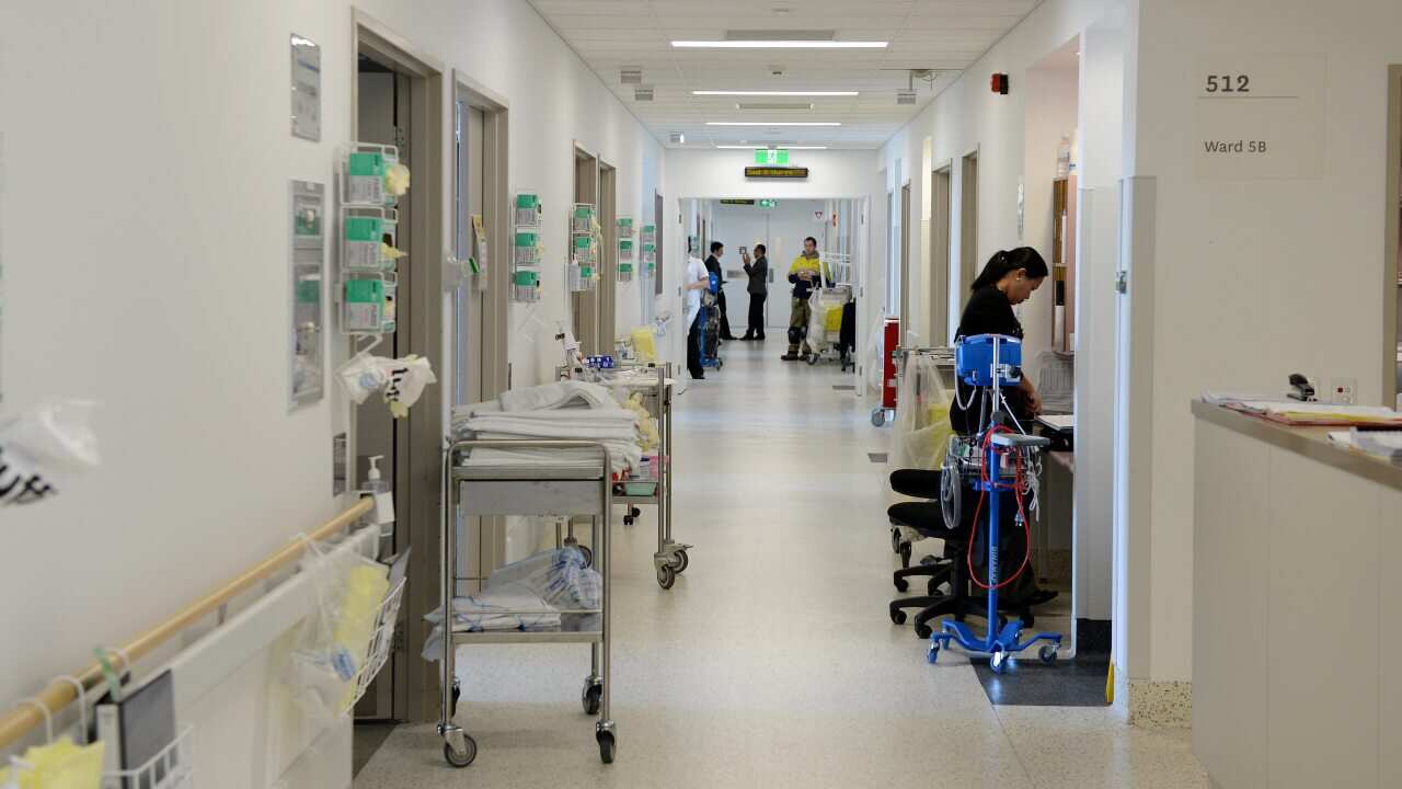A file photo of a hospital ward at Liverpool Hospital, Sydney.