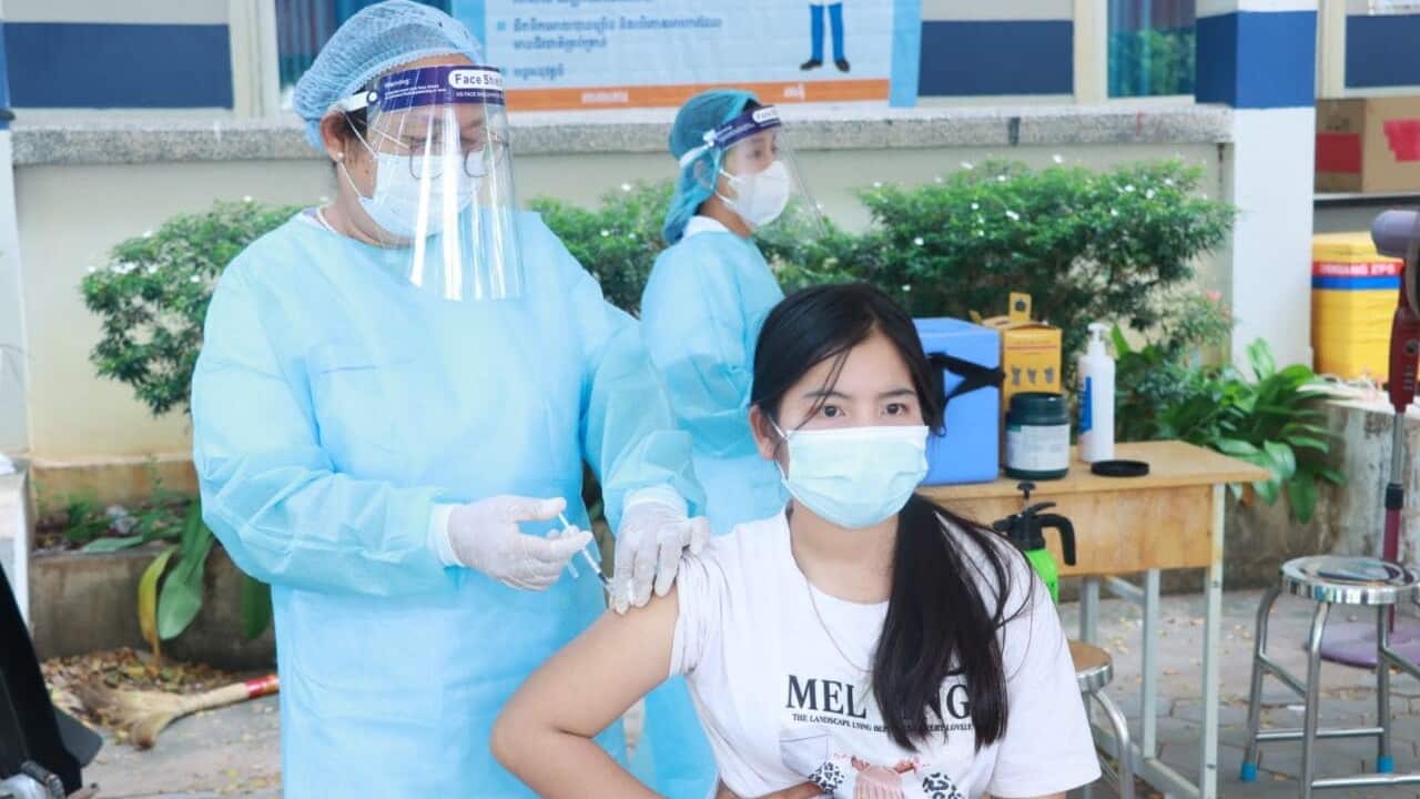 Cambodia Covid-19 vaccine to children