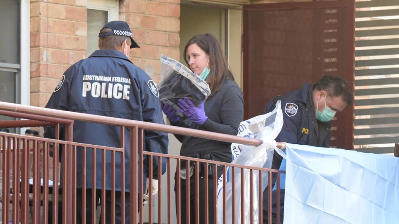 Australian Federal Police (AFP) attend an address at Ascot Vale, Melbourne, Friday, May 9, 2017.