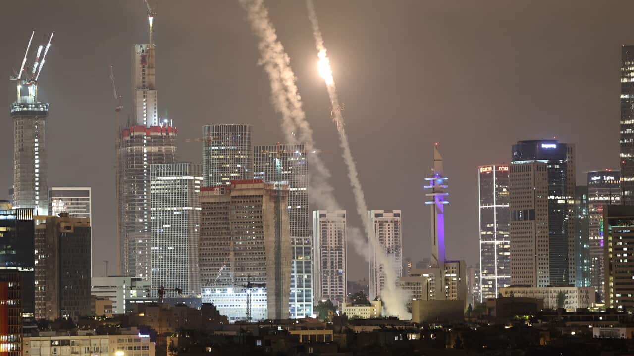 Israel's Iron Dome intercepts ballistic missiles fired from Iran over Tel Aviv



