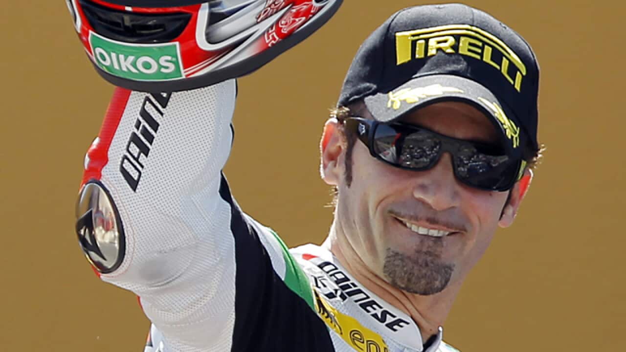 Former Superbike champion Max Biaggi
