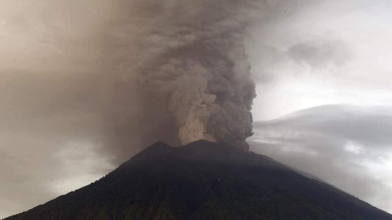 Bali's erupting Mount Agung volcano
