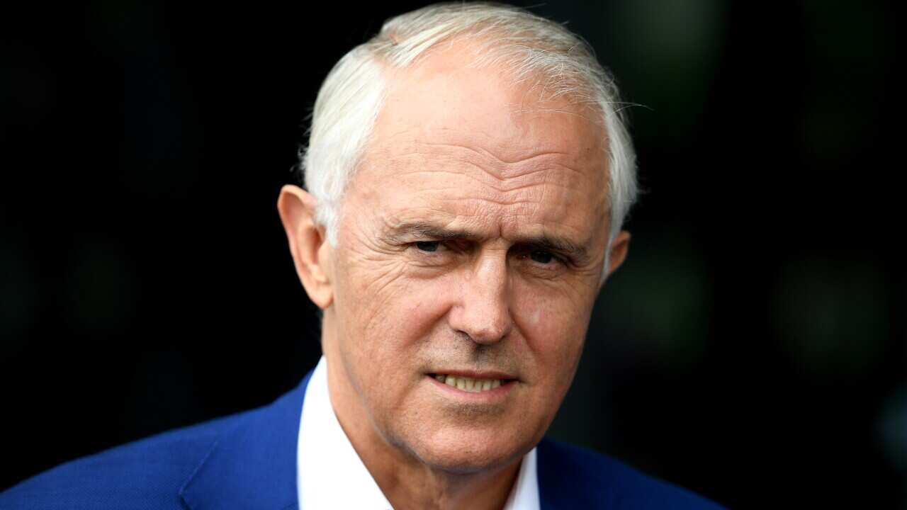 Former prime minister Malcolm Turnbull speaks to media after delivering an address at the NSW Smart Energy Summit in Sydney, Tuesday, December 4, 2018. (AAP Image/Dan Himbrechts) NO ARCHIVING