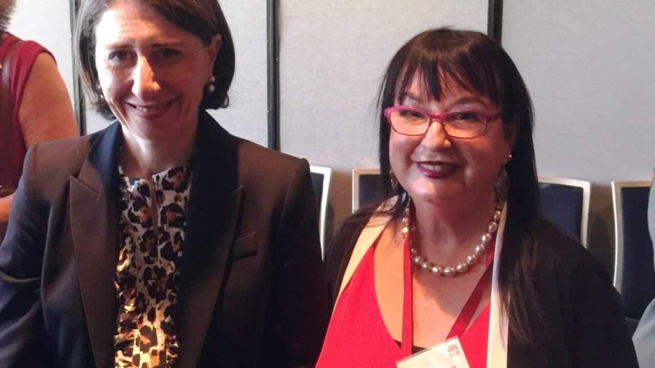 Premier Gladys Berejiklian and Nitza Lowenstein