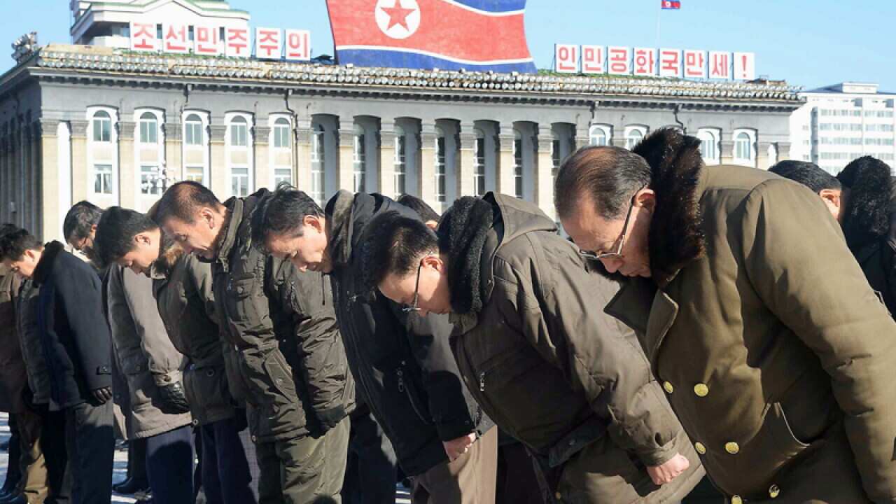 PYONGYANG, North Korea - Citizens of Pyongyang