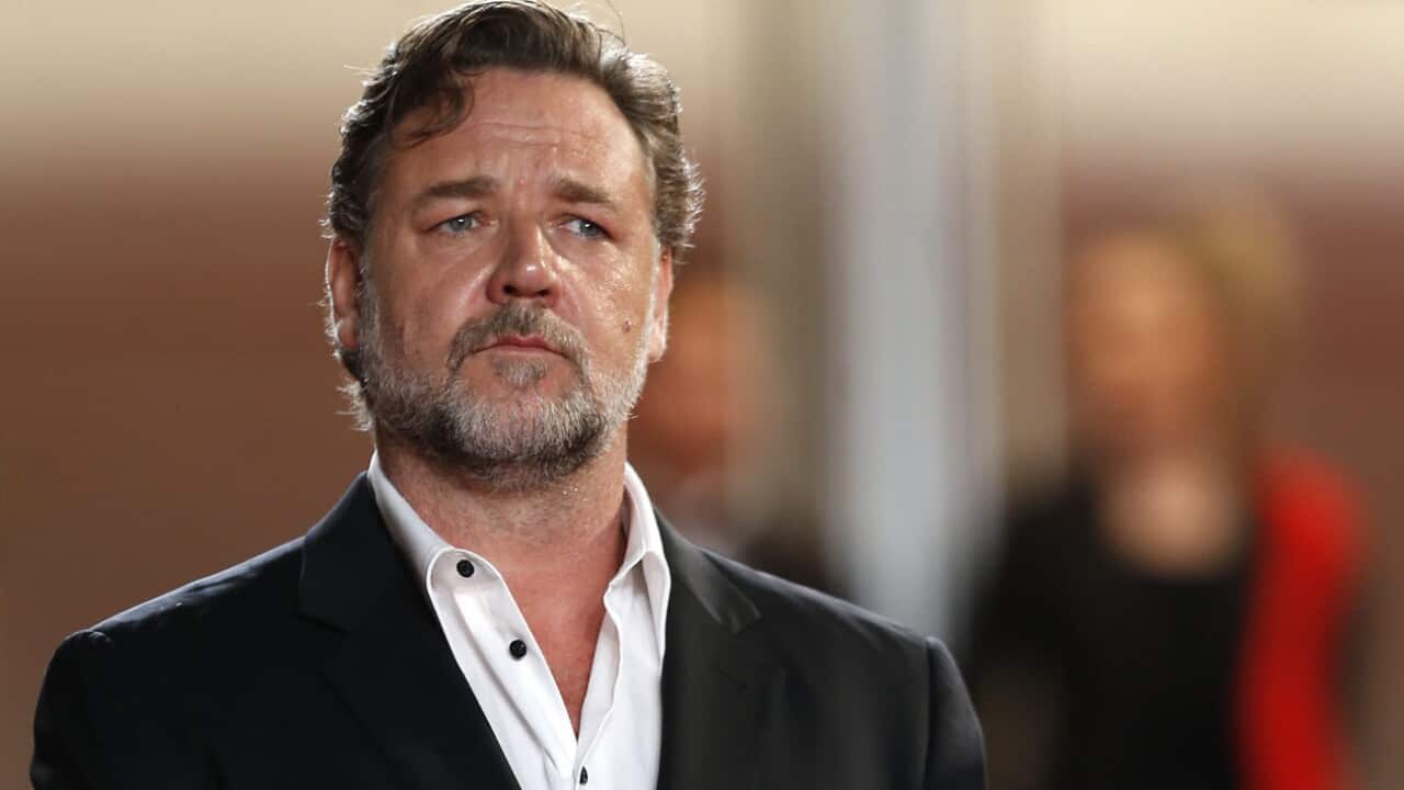 New Zealand actor Russell Crowe arrives for the screening of 'The Nice Guys' during the 69th annual Cannes Film Festival, in Cannes, France