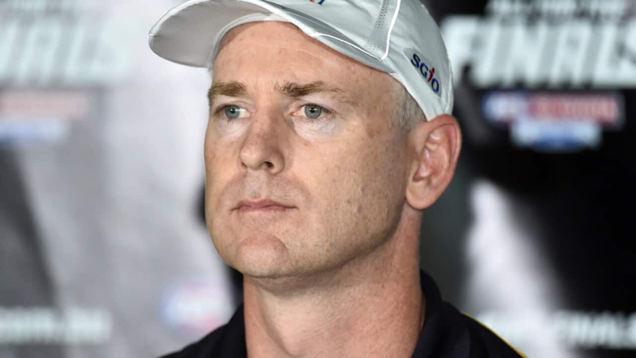 West Coast Eagles coach Adam Simpson.