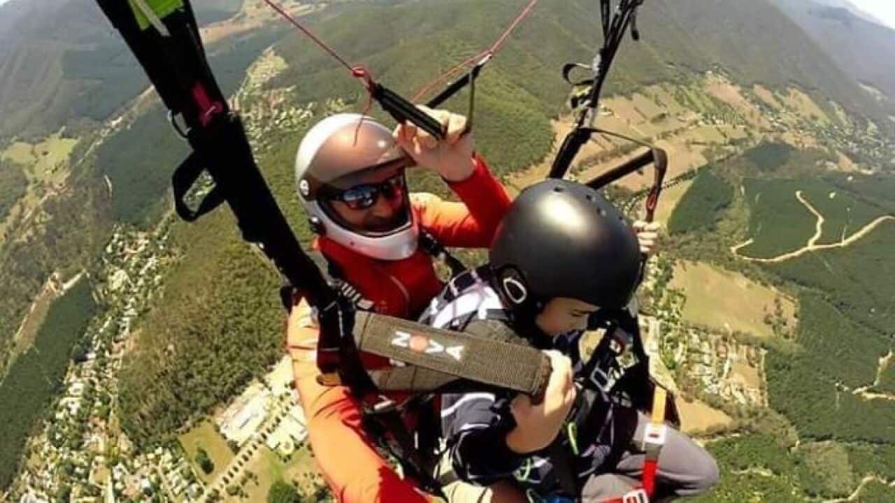 Брайт през погледа на параглайдер.