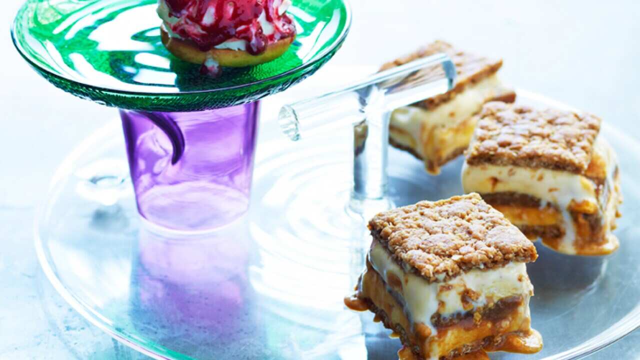 Hokey Pokey ice-creams andwiches