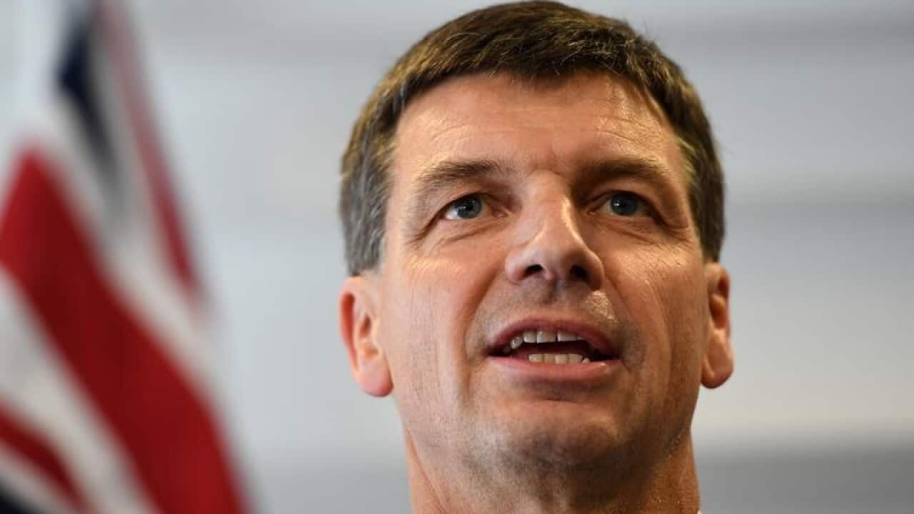 Federal Energy Minister Angus Taylor