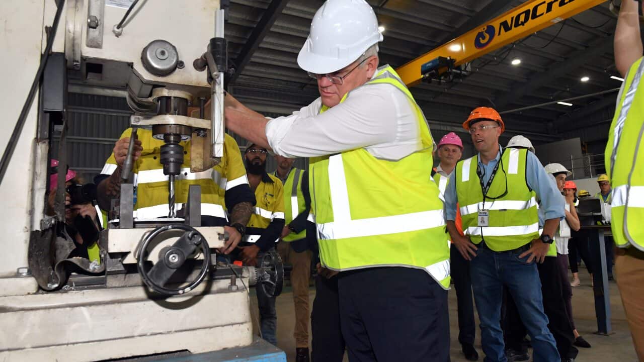 Prime Minister Scott Morrison Day 18 of the 2022 federal election campaign, in Cairns, in the seat of Leichhardt. Thursday, April 28, 2022. (AAP Image/Mick Tsikas) NO ARCHIVING