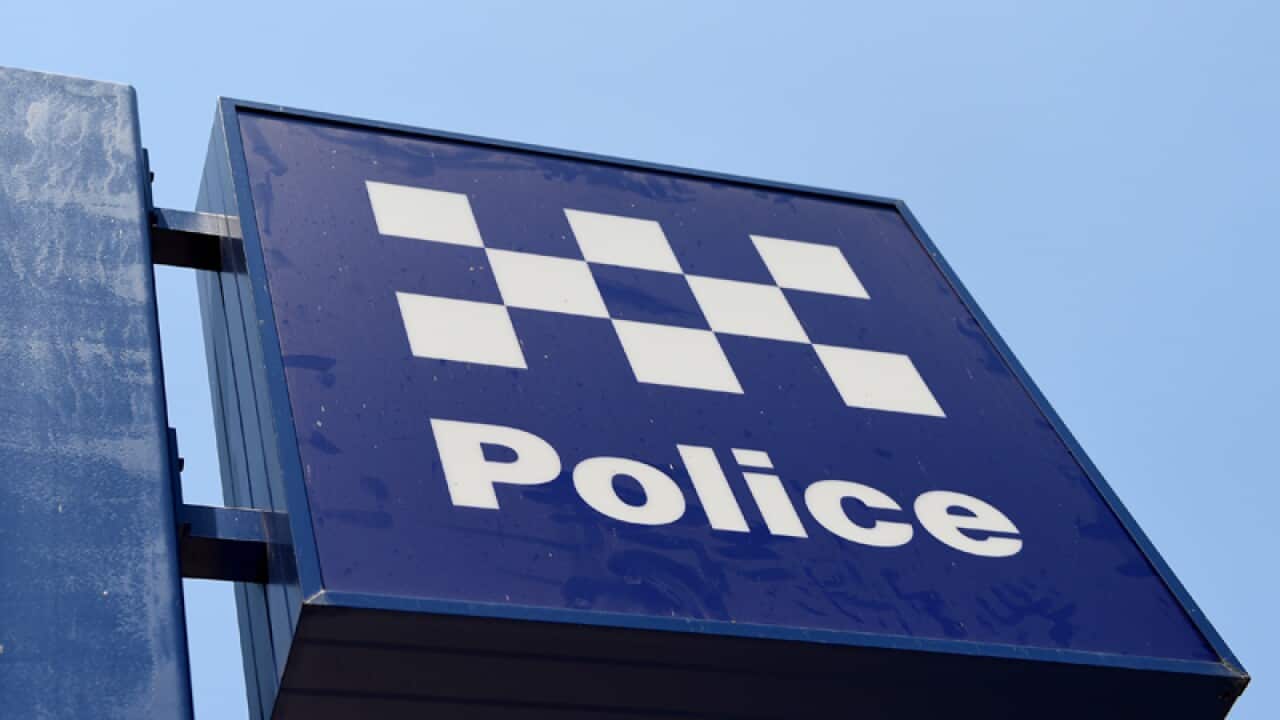 A Police sign