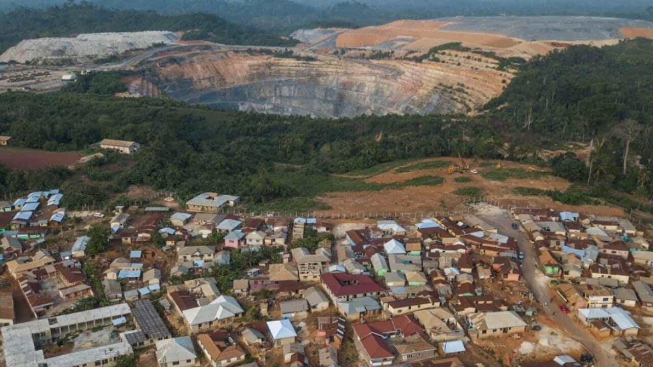 The Perseus Mining Gold Mine near the town of Ayanfuri in Ghana.