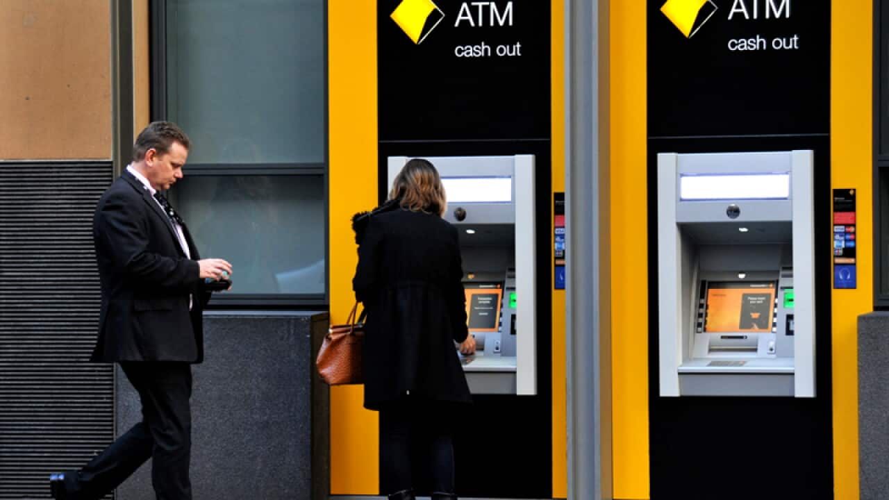 Commonwealth Bank (CBA) signage in Sydney