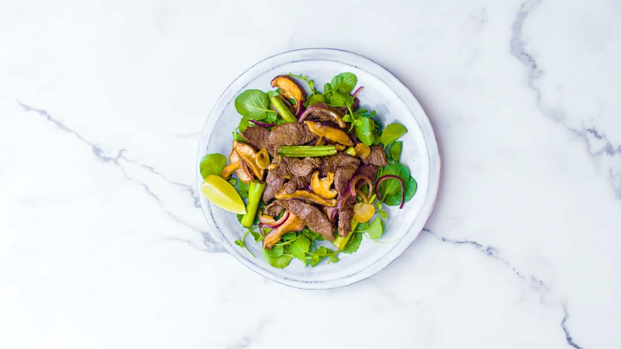 Shaking beef stir fry