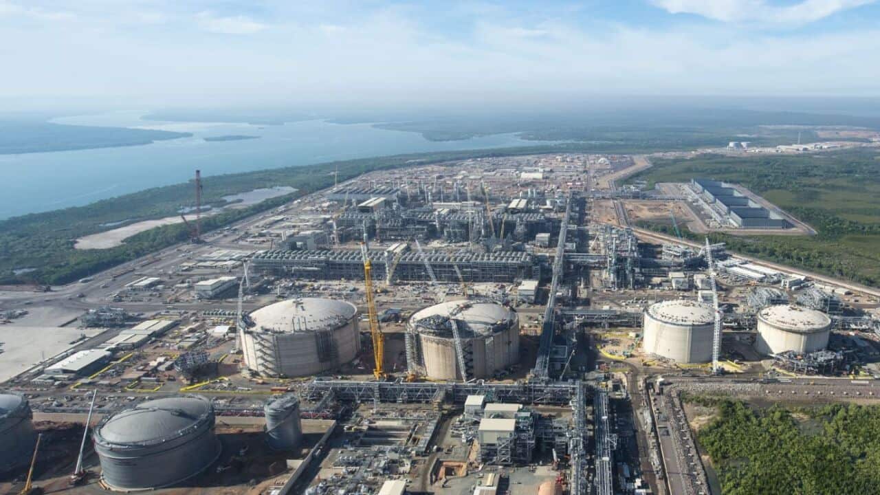 Ichthys LNG facilities at Bladin Point near Darwin.