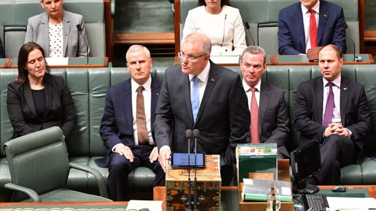 اسکات موریسون نخست وزیر استرالیا در پارلمان کشور