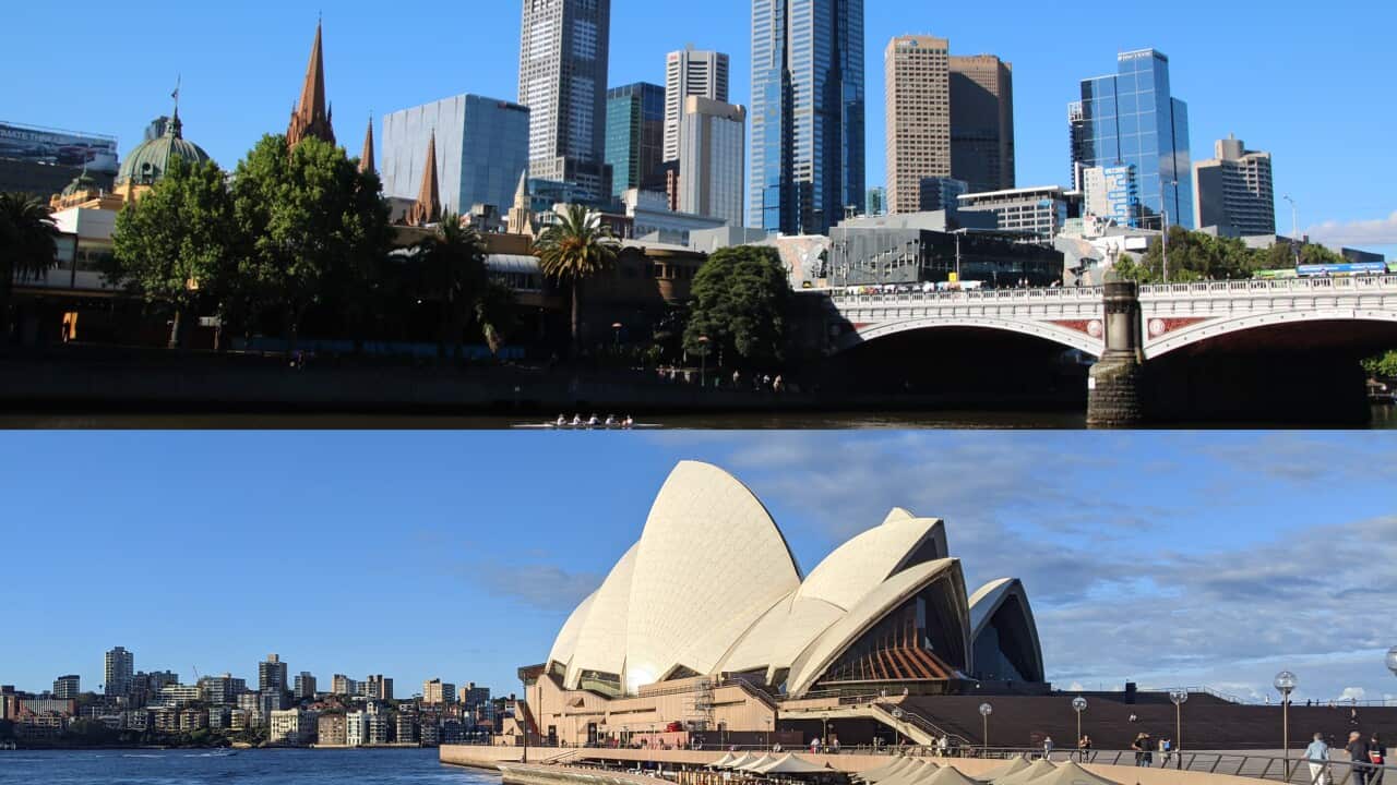 Melbourne and Sydney