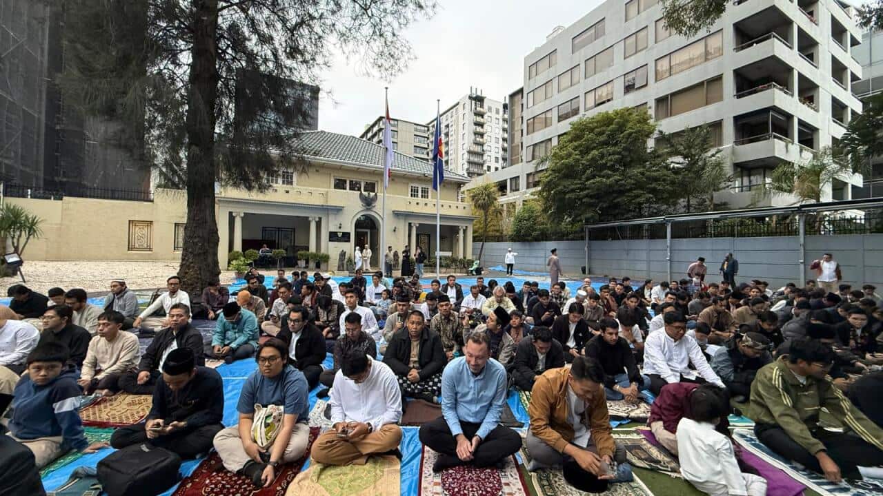 Indonesian diaspora preparing for the Eid al-Fitr prayer at the KJRI Melbourne. Credit_ Supplied_Rima Sundusita.jpg