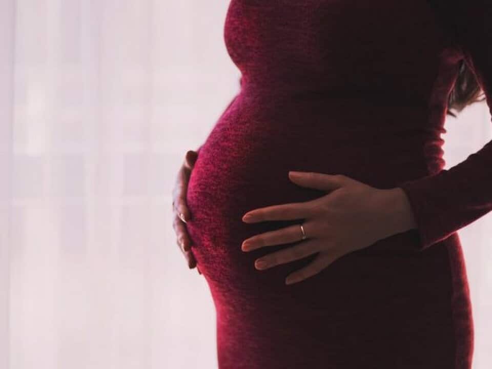 A pregnant woman