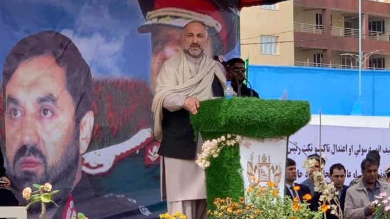 Hanif Atmar, a candidate for the Afghan presidential elections