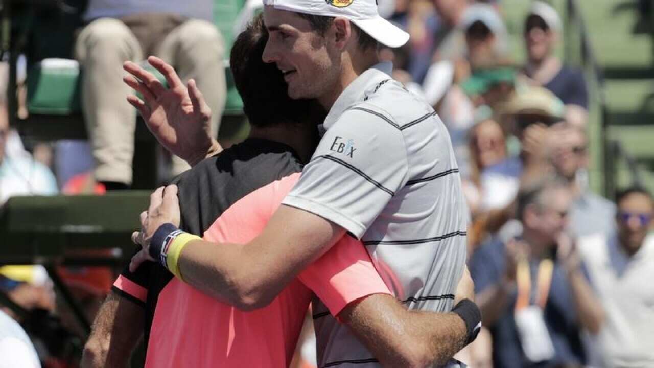 John Isner and Juan Martin del Potro.